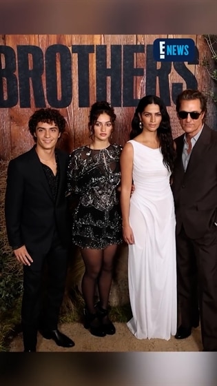 Matthew McConaughey and his family for "Brothers"