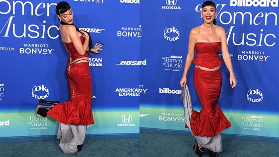 Katy Perry Wears Butt Revealing Dress in Risqué Red Carpet Look