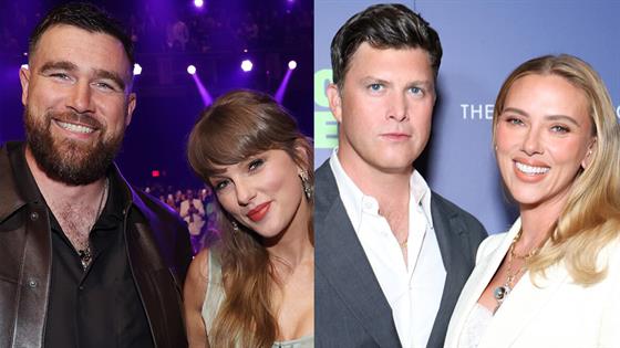 Travis Kelce, Colin Jost Bond Over Being "Less Famous" Than Partners