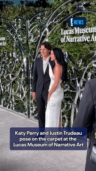 Katy Perry and Justin Trudeau at the Lucas Museum