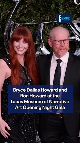 Ron Howard and Bryce Dallas Howard at the Lucas Museum