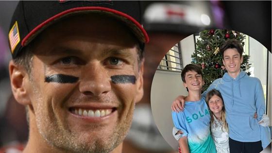 Tom Brady Shares Sweet Christmas Photos With His Kids