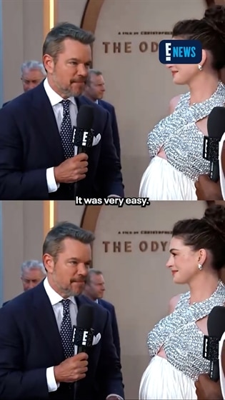 Matt Damon loves his "Odyssey" family