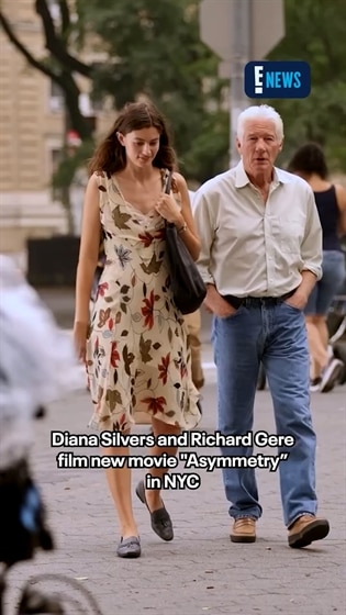 Richard Gere and Diana Silvers spotted filming in NYC