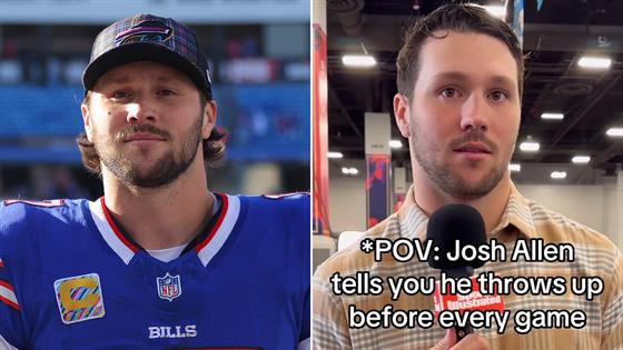 NFL Star Josh Allen Reveals He Throws Up Before Every Game