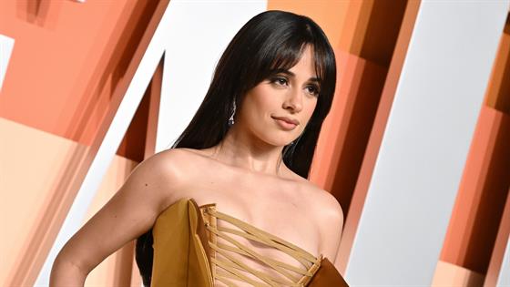 camila cabello after party dress Camila Cabello in Alexis Mabille FW24 at the Vanity Fair Oscars Party  (March 3, 2025) : r/whatthefrockk