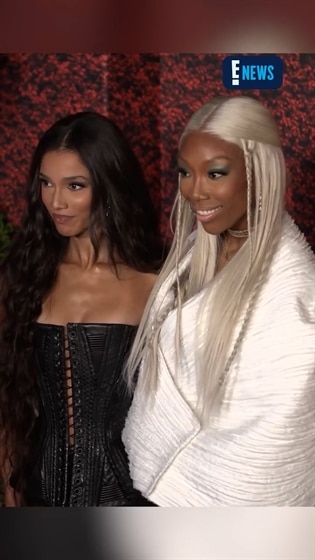 Malia Baker and Brandy make a charming arrival
