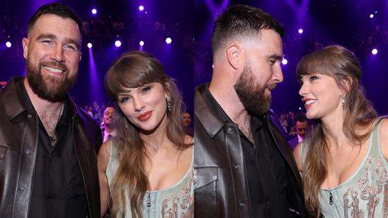 Taylor Swift and Travis Kelce Have First Award Show Date Night at the  iHeartRadio Music Awards
