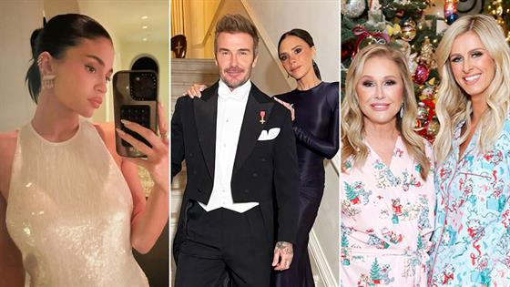 victoria beckham reveals her christmas dinner dress. Is Victoria Beckham following Madonna's fitness tips as she reveals  super-toned body?