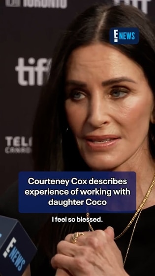 Courteney Cox talks about working with her daughter